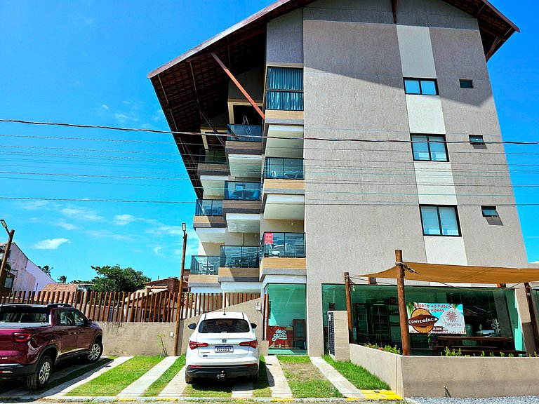 Studio Luxo com Varanda Gourmet no Tangaroa Cupe