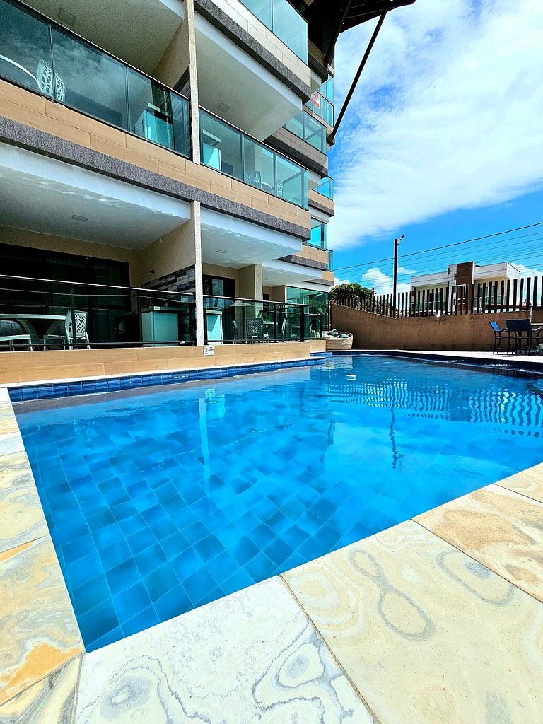 Studio Luxo com Varanda Gourmet no Tangaroa Cupe