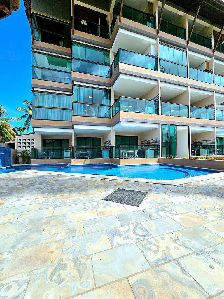 Studio Luxo com Varanda Gourmet no Tangaroa Cupe