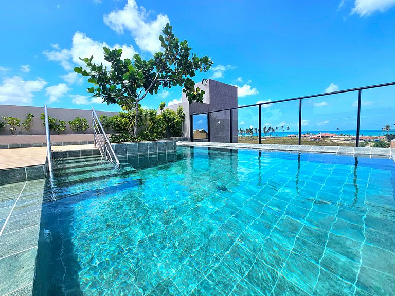 Moderno e equipado com piscina privativa no Cupe