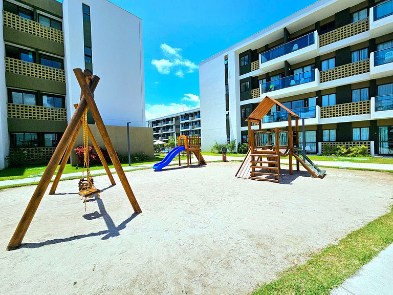 Incrível, Equipado e vista piscina no Mana #215B