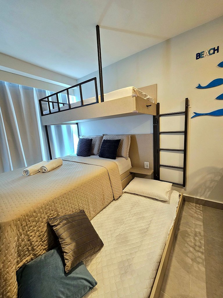 Moderno e Luxuoso no Nixxus Centro de Porto #320