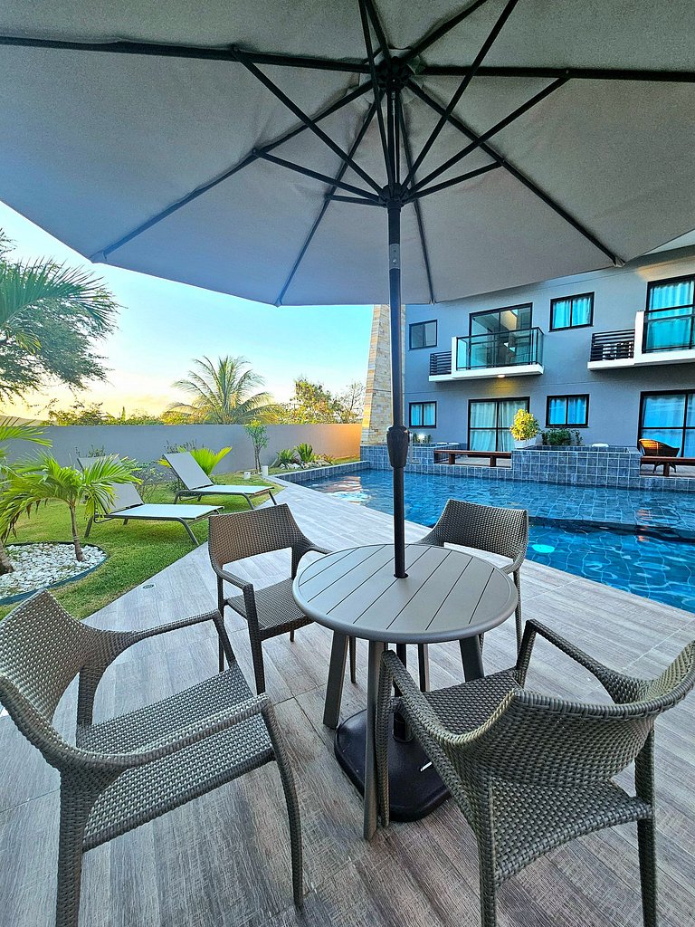 Luxo e conforto no Bela vista com vista piscina.