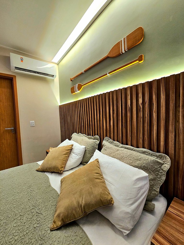 Luxuoso e equipado no Mana Beach em Muro Alto #320