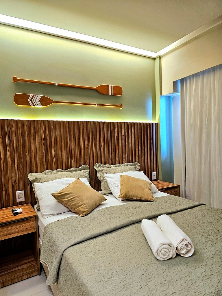 Luxuoso e equipado no Mana Beach em Muro Alto #320