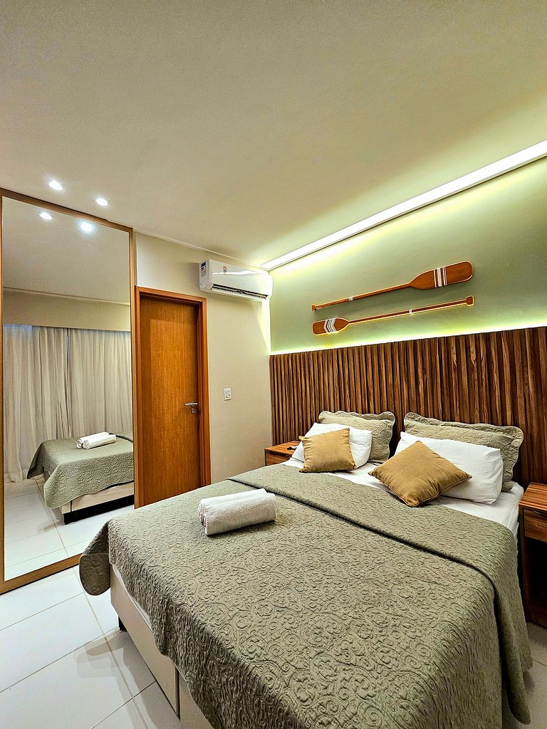 Luxuoso e equipado no Mana Beach em Muro Alto #320