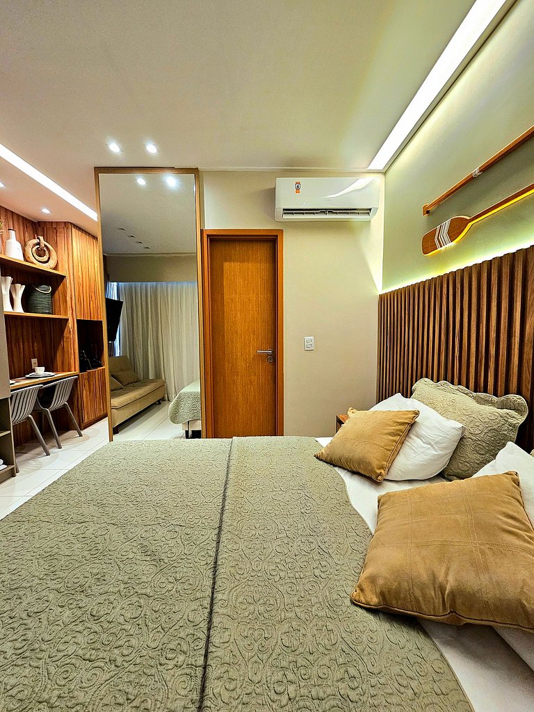 Luxuoso e equipado no Mana Beach em Muro Alto #320