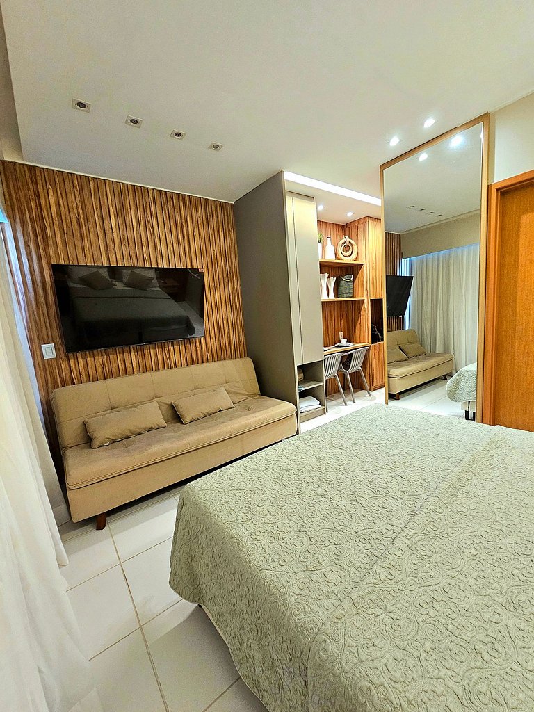 Luxuoso e equipado no Mana Beach em Muro Alto #320