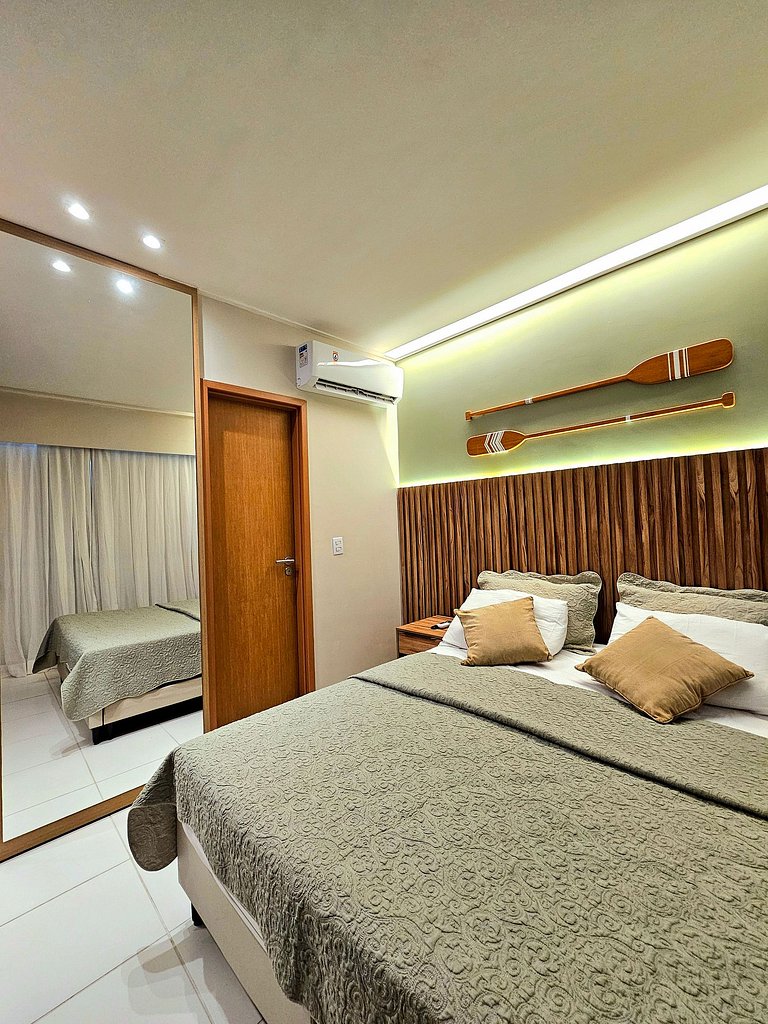 Luxuoso e equipado no Mana Beach em Muro Alto #320