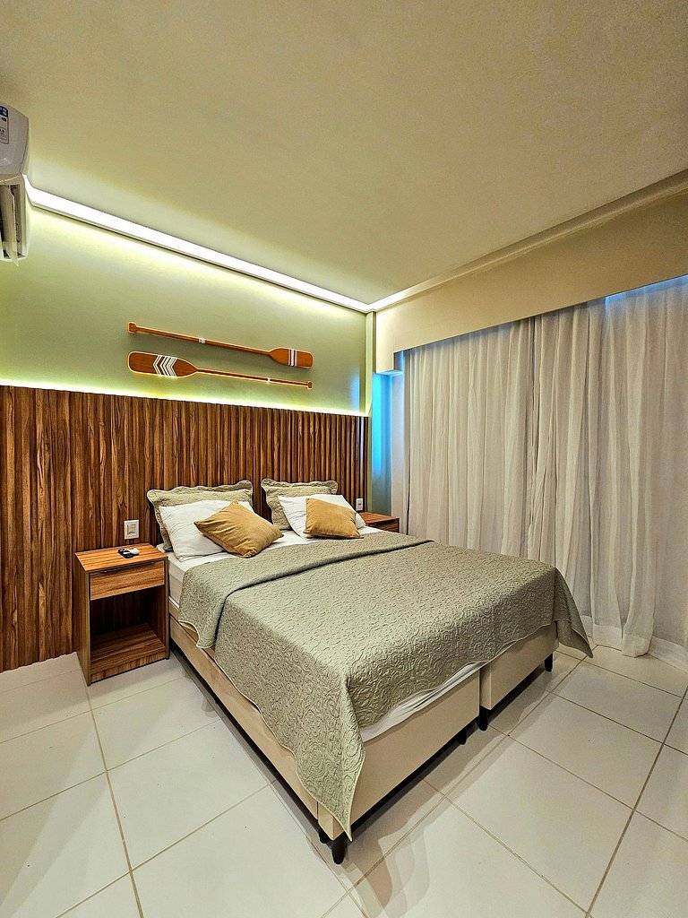 Luxuoso e equipado no Mana Beach em Muro Alto #320