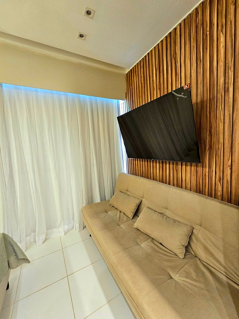 Luxuoso e equipado no Mana Beach em Muro Alto #320