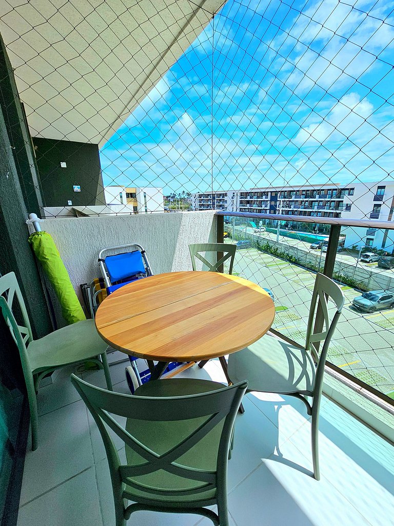 Luxuoso e equipado no Mana Beach em Muro Alto #320