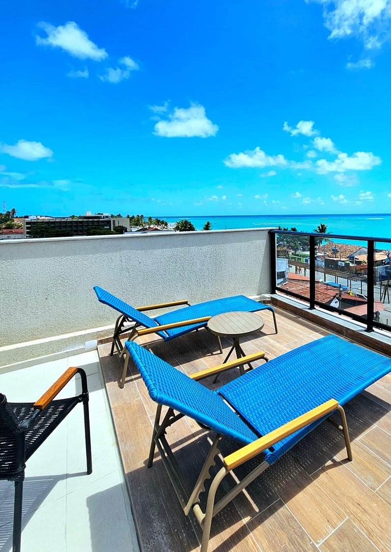 Confortável Flat no melhor trecho de Tamandaré