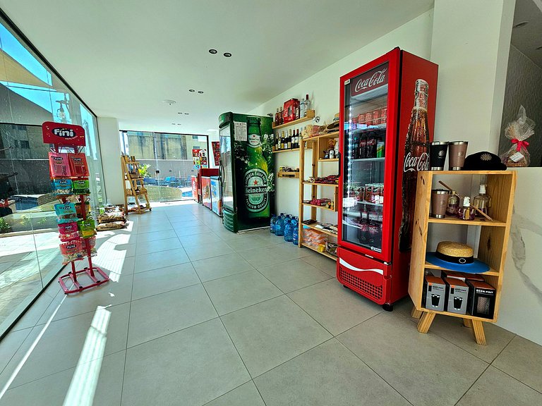 Studio Luxo com Varanda Gourmet no Tangaroa Cupe