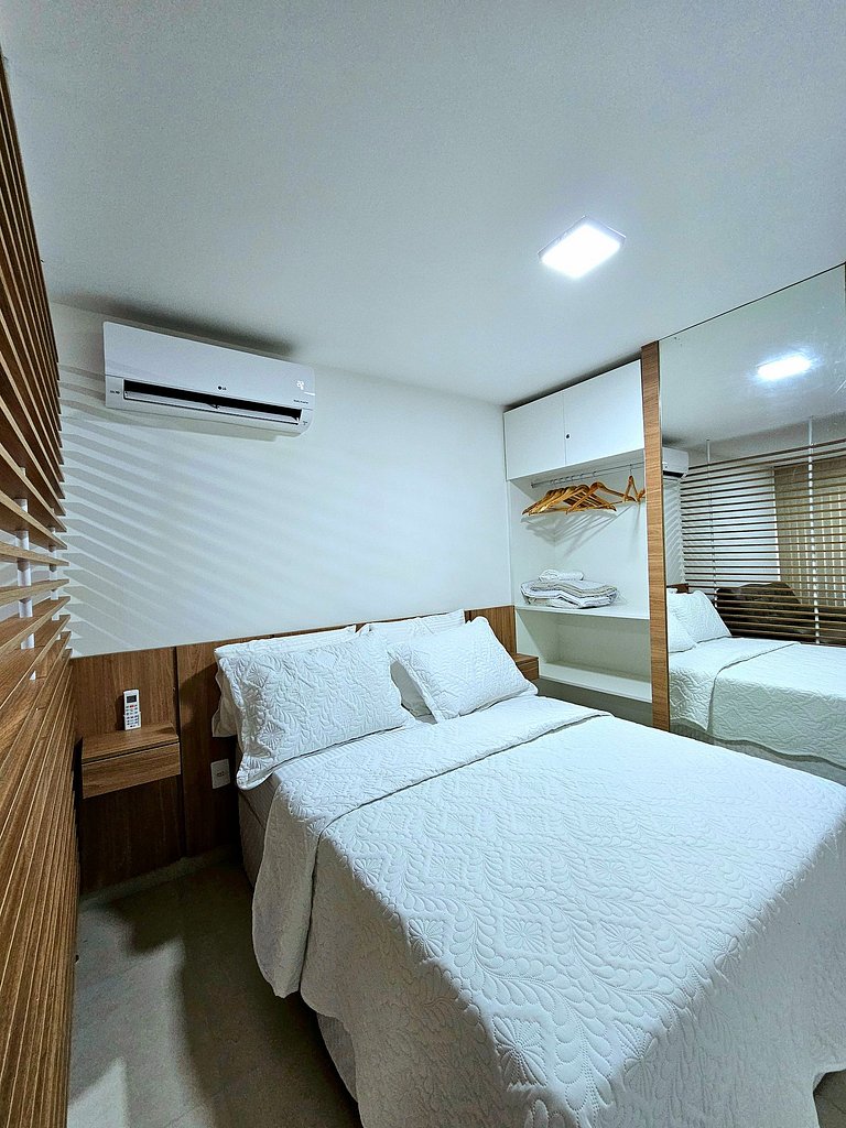 Studio Luxo com Varanda Gourmet no Tangaroa Cupe
