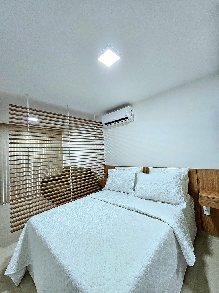 Studio Luxo com Varanda Gourmet no Tangaroa Cupe