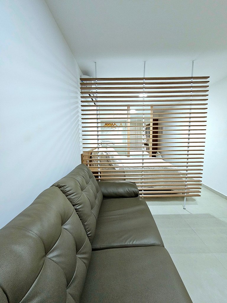 Studio Luxo com Varanda Gourmet no Tangaroa Cupe