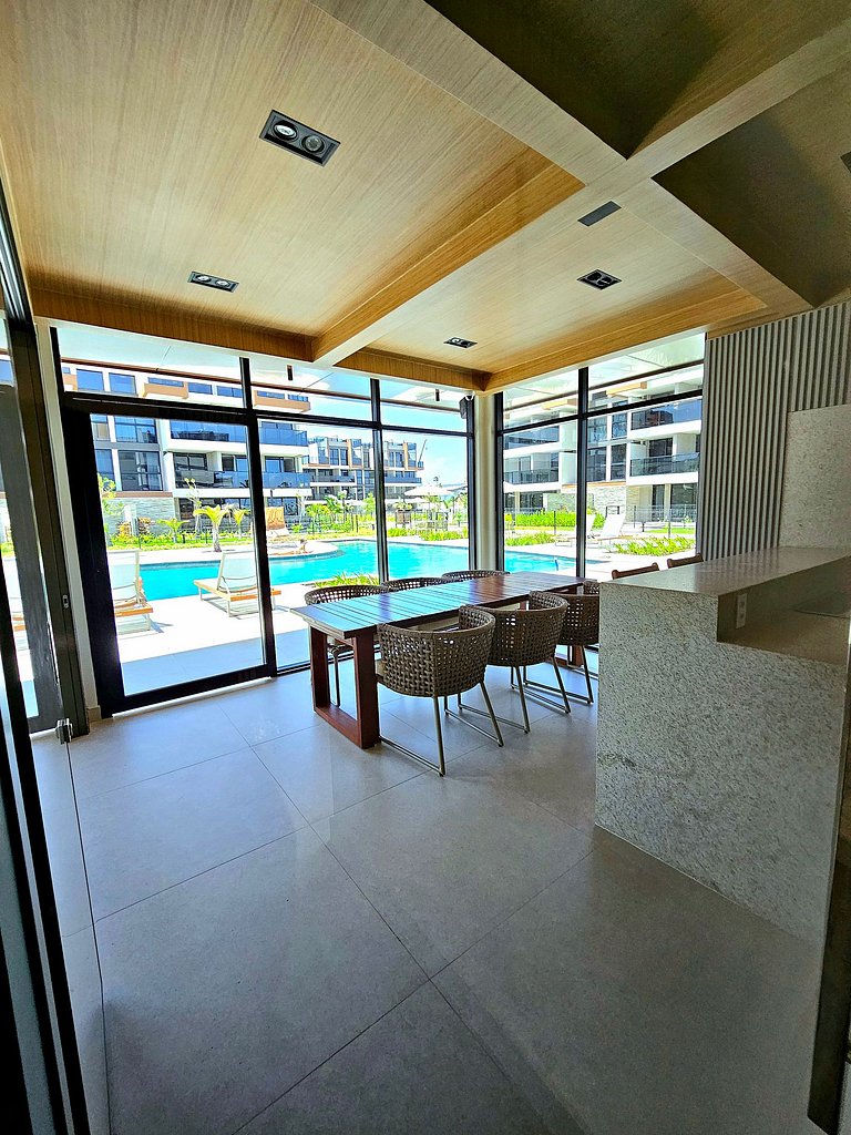 Rooftop com piscina privativa, Muro Alto, Cais Eco