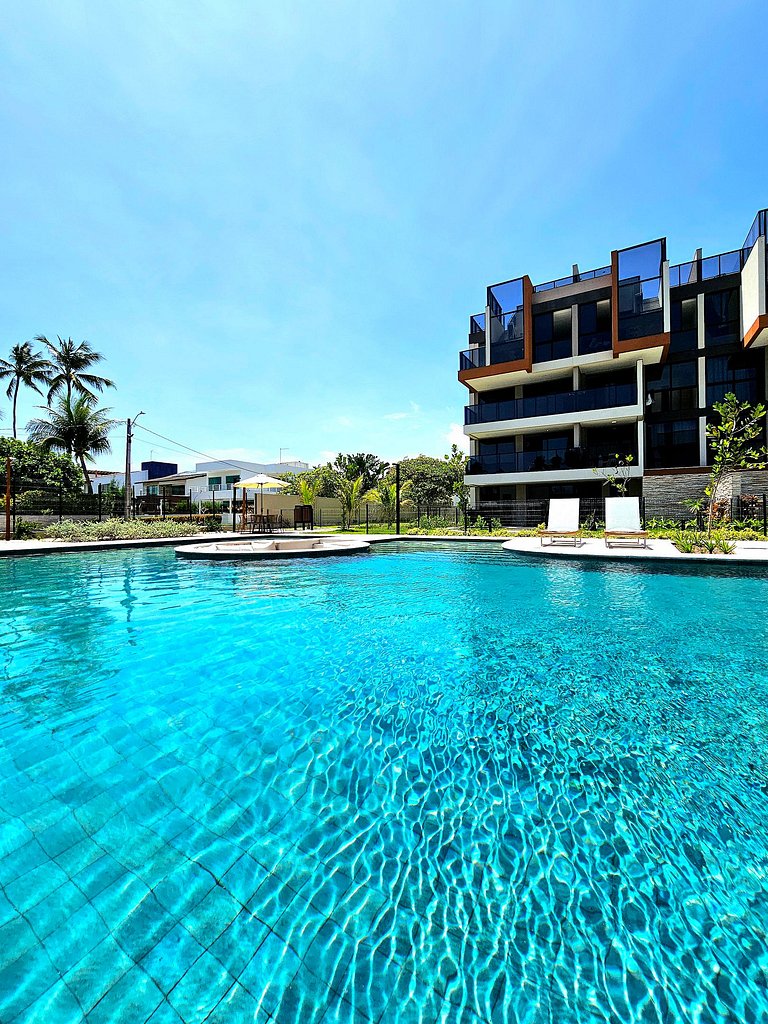Rooftop Luxo com piscina em Muro Alto no Cais Eco