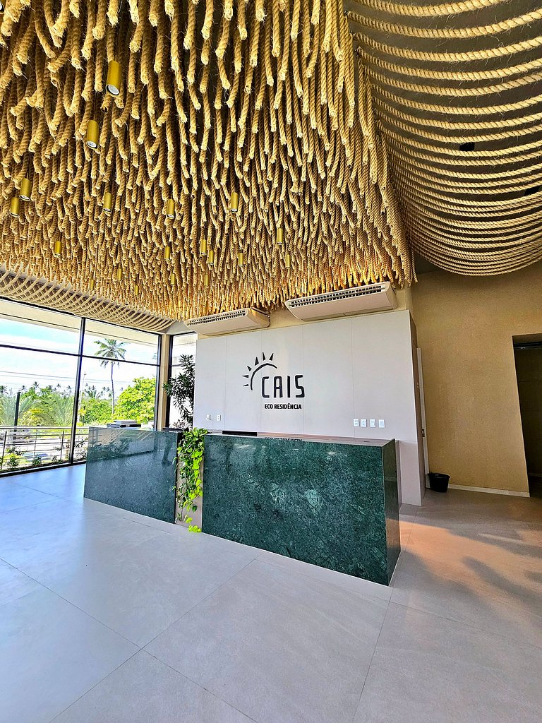 Luxuoso e equipado no Cais Eco Beira-mar Muro Alto