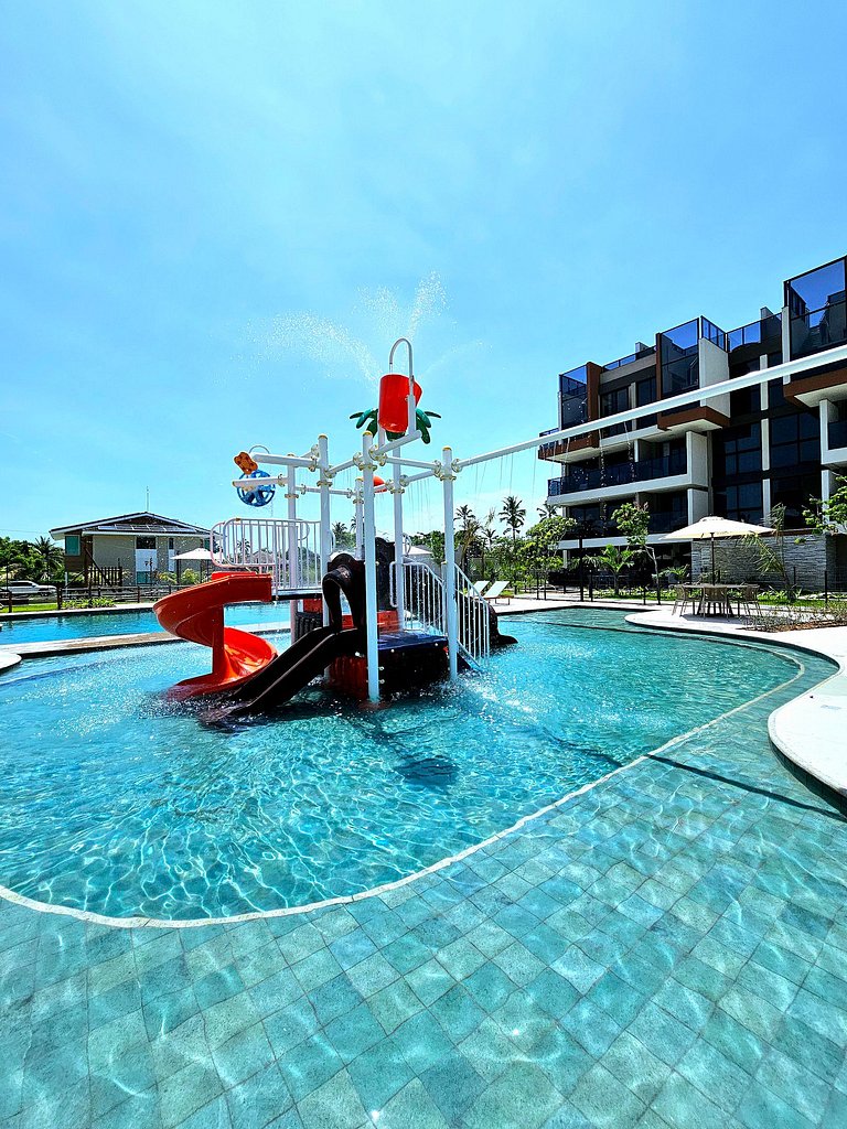 Luxuoso e equipado no Cais Eco Beira-mar Muro Alto