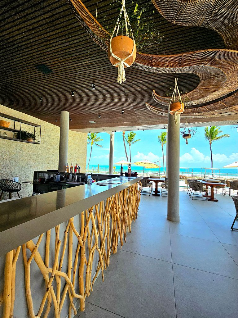 Luxuoso e equipado no Cais Eco Beira-mar Muro Alto