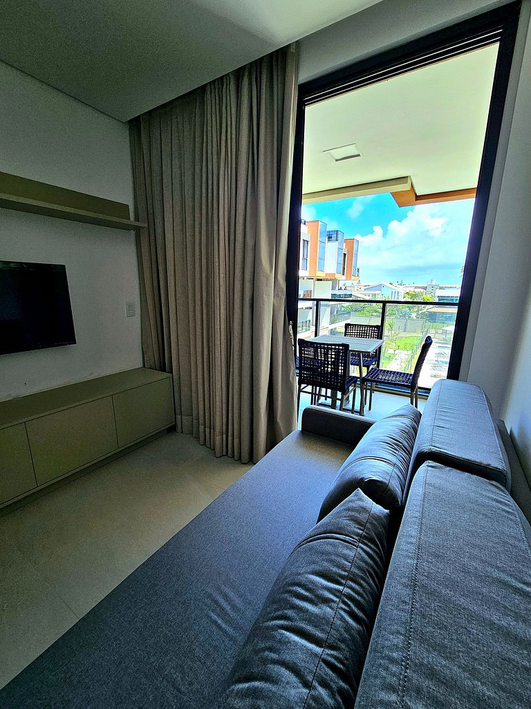 Incrível Flat beira-mar de Muro Alto no Cais Eco