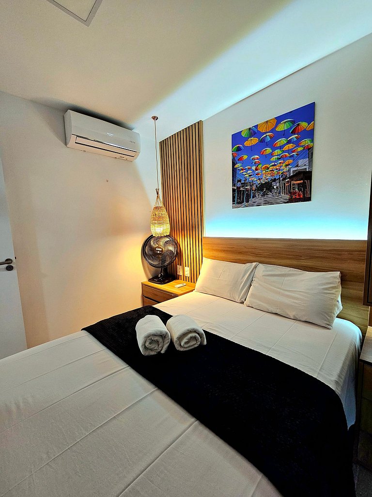 Incrível Sunny hall com vista interna em Porto