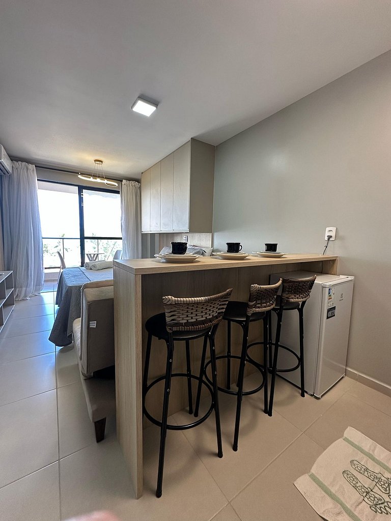 Moderno com vista mar no melhor trecho Tamandaré