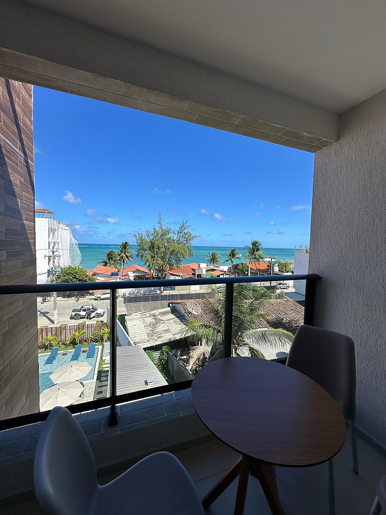 Moderno com vista mar no melhor trecho Tamandaré