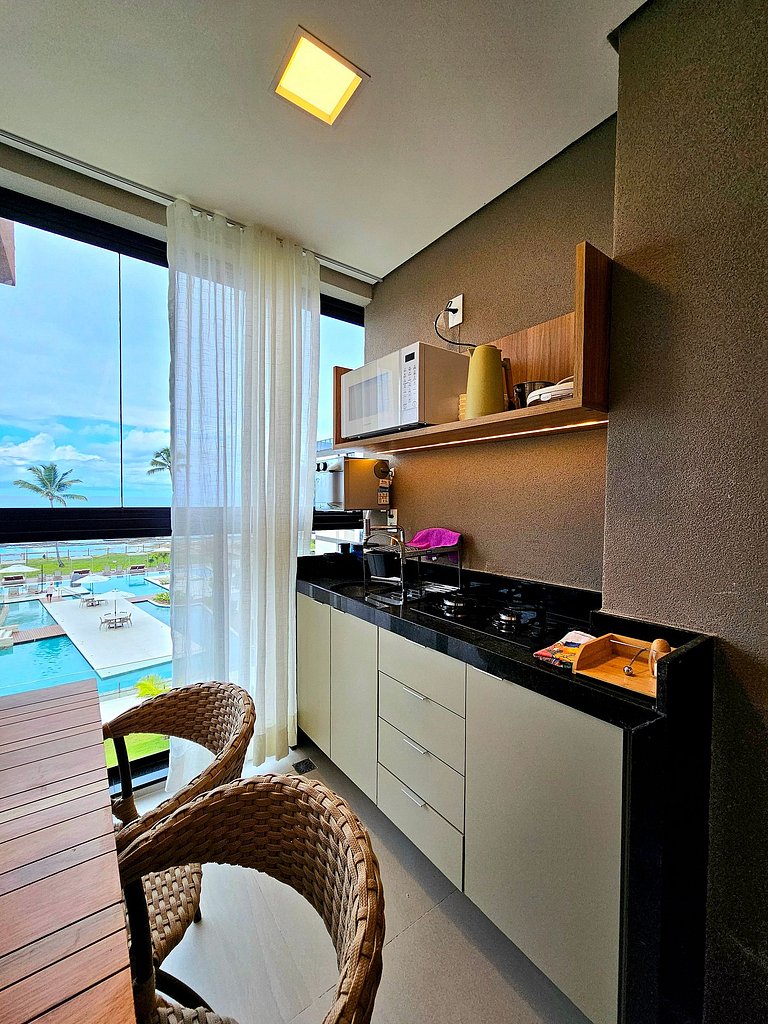Luxo e incrível Vista em Muro Alto no Cais Eco 206