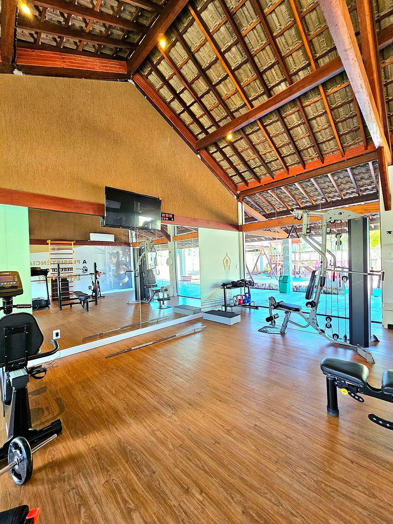 Luxuoso e equipado 3q térreo no Cupe Beach Living.