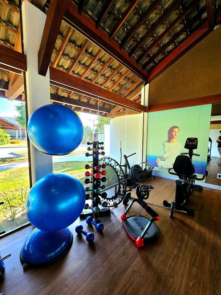 Luxuoso e equipado 3q térreo no Cupe Beach Living.