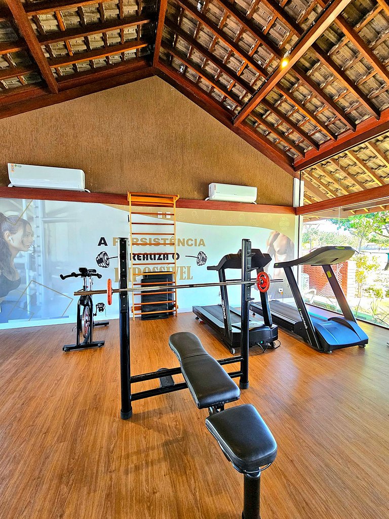 Luxuoso e equipado 3q térreo no Cupe Beach Living.