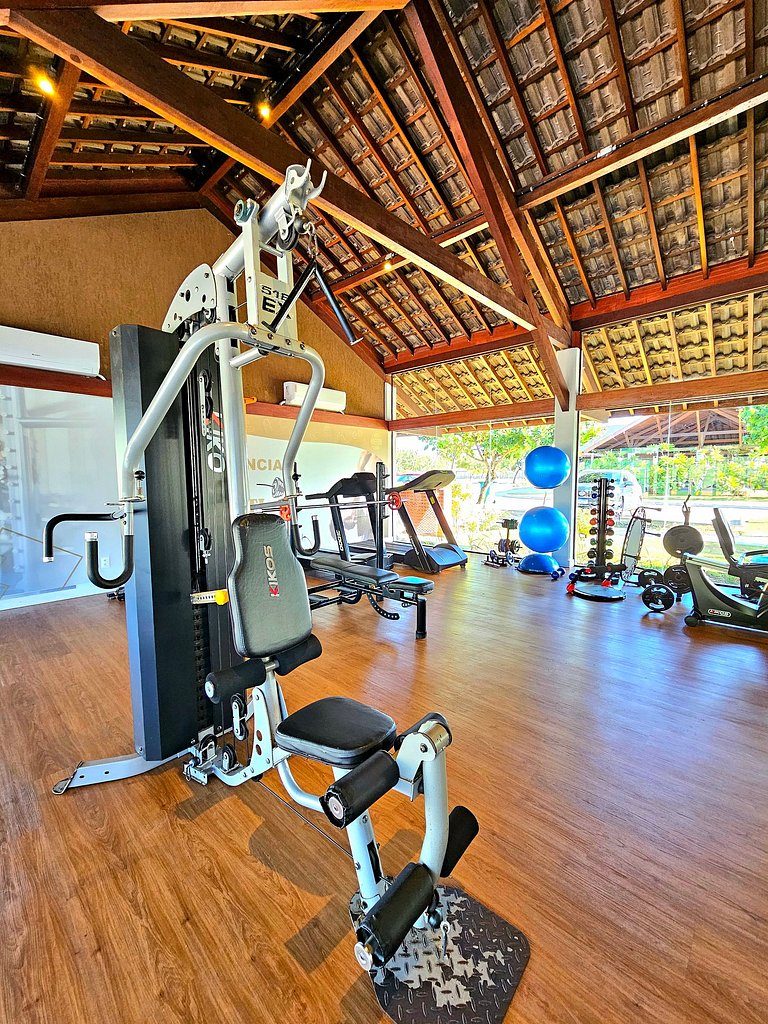 Luxuoso e equipado 3q térreo no Cupe Beach Living.