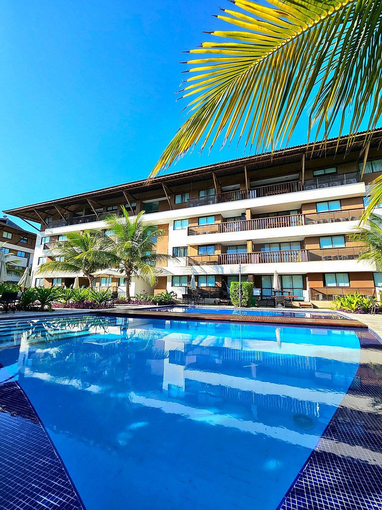 Luxuoso e equipado 3q térreo no Cupe Beach Living.