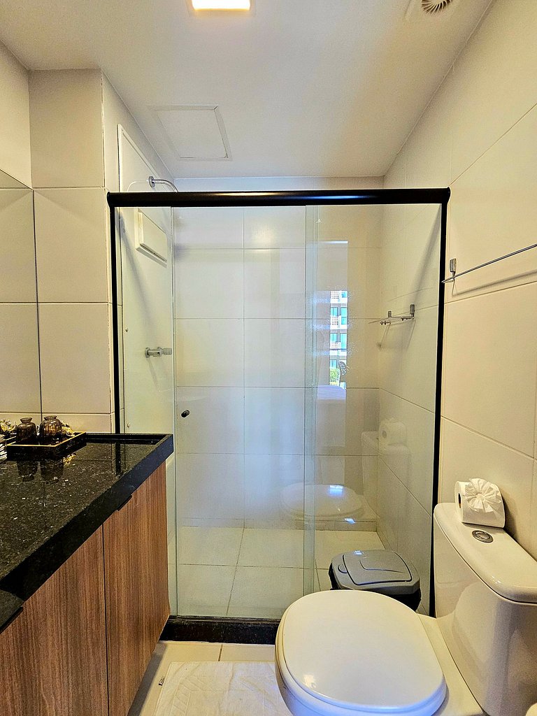 Incrível, completo e com vista piscina no Mana