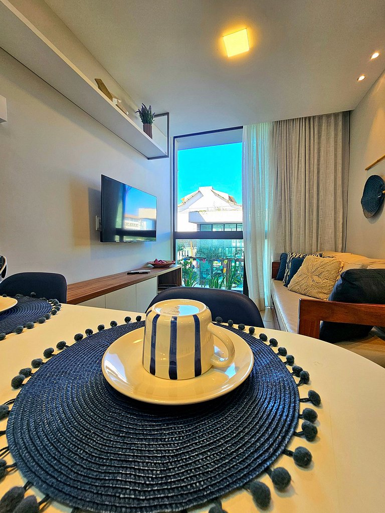 Sunny Hall Luxo, vista interna, Porto de Galinhas