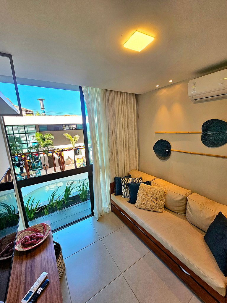 Sunny Hall Luxo, vista interna, Porto de Galinhas