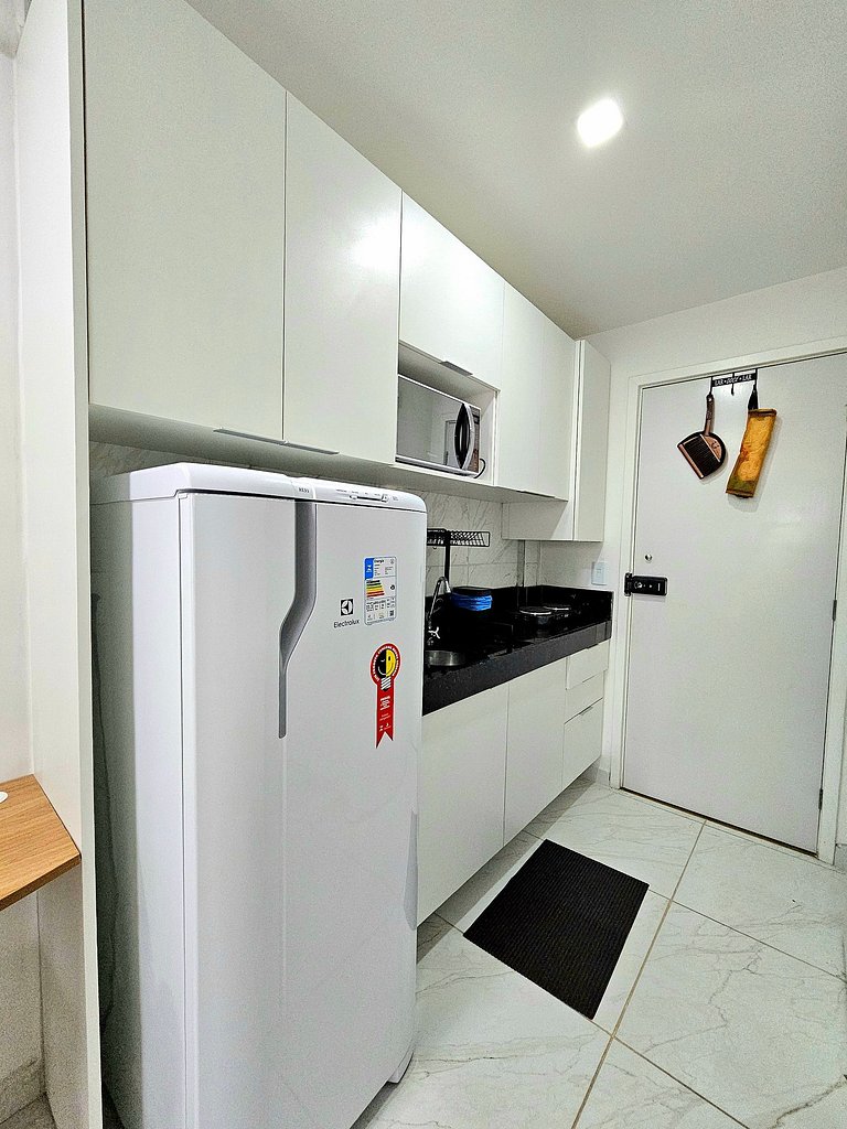 Estiloso e equipado Studio com Varanda no Cupe