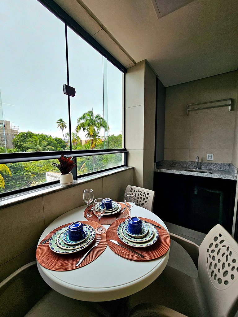 Luxo com 2 quartos no Centrinho de Porto #204