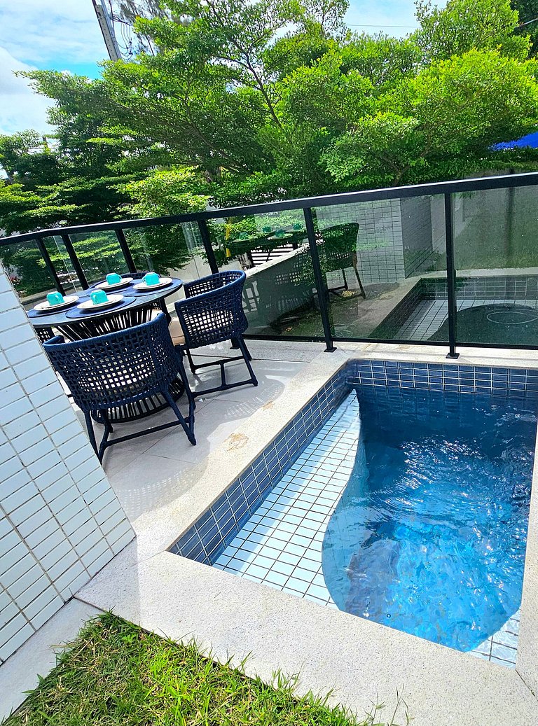 A melhor Piscina privativa do Centrinho de Porto