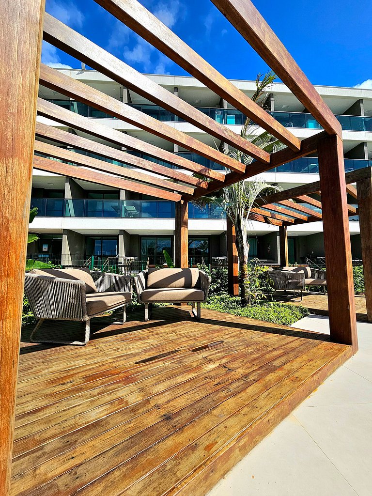 Luxo Verde com varanda gourmet no Summer #112D