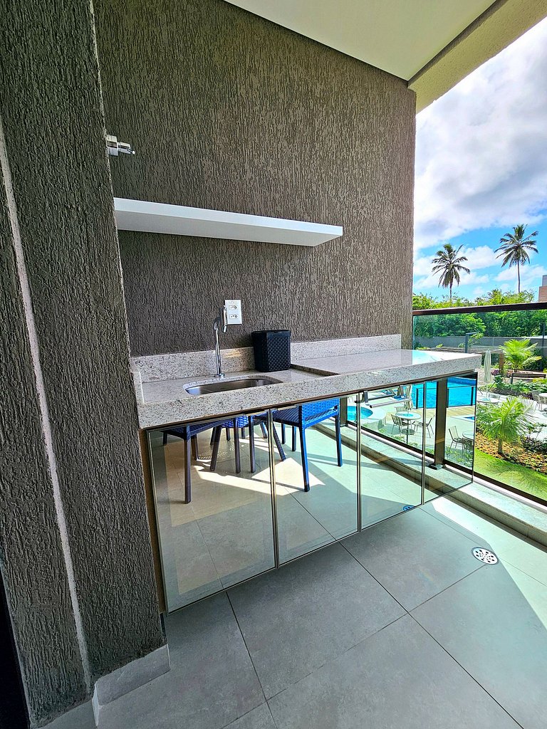Estilo e conforto com varanda gourmet no Summer