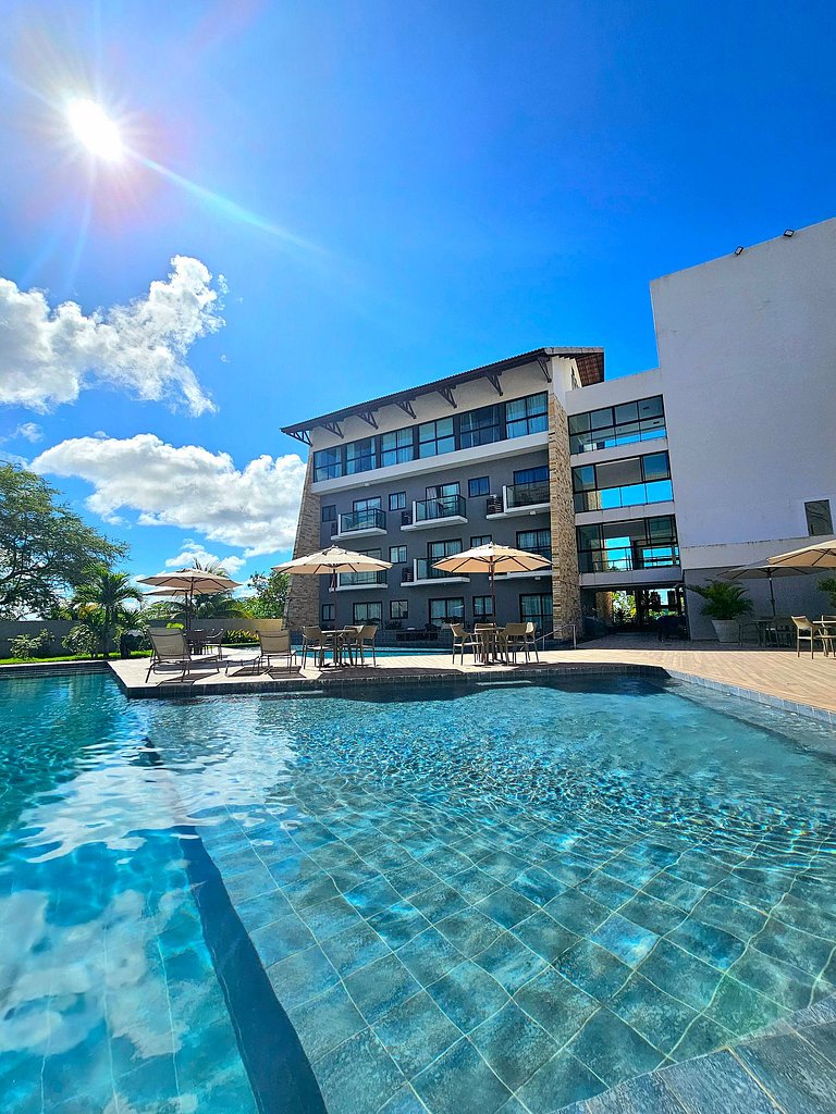 Luxo e conforto no Bela vista com vista piscina.