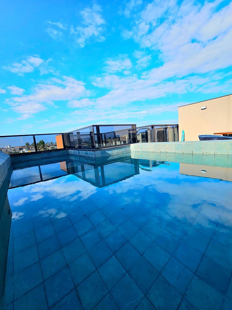 Rooftop Luxo com piscina em Muro Alto no Cais Eco