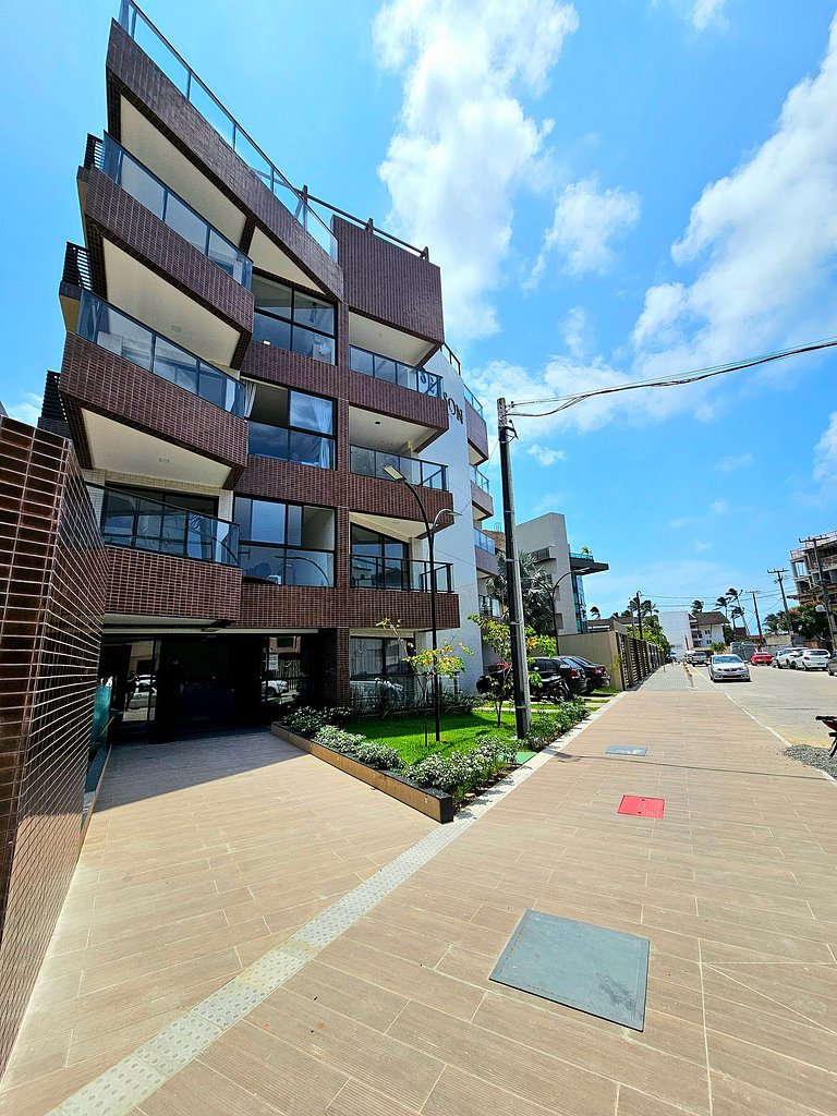 Luxuoso Studio com varanda no Centrinho de Porto