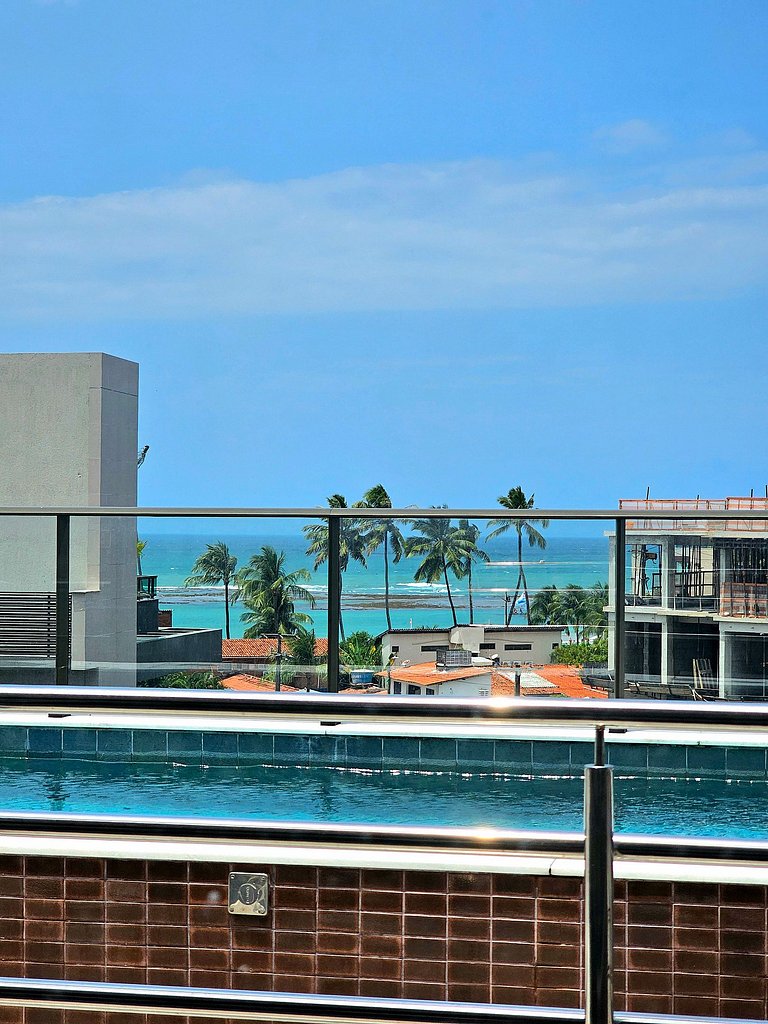 Luxuoso Studio com varanda no Centrinho de Porto