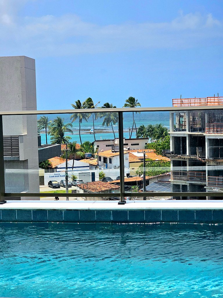 Luxuoso Studio com varanda no Centrinho de Porto