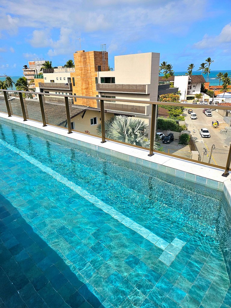 Luxuoso Studio com varanda no Centrinho de Porto